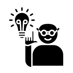 Idea glyph icon