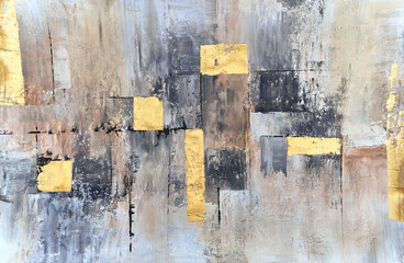 Modern impressionism technique. Wall poster print template. Abstract painting art. Hand drawn by dry brush of paint background texture. Oil painting style. Artistic pattern for web or graphic design