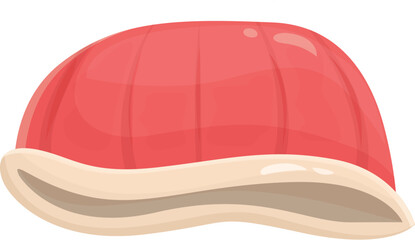 Empty red seashell with an inside covered by mother of pearl layer