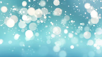 a calming bokeh effect with soft, white light circles on a gradient blue background