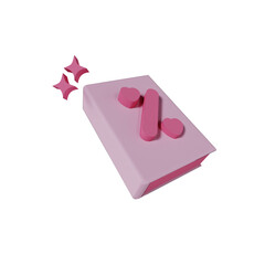 3D Pink Minimalist Cute Icon