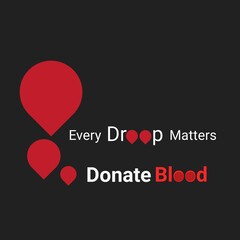 Every Droop Matters, Donate Blood, a digital artwork for a cause, World Blood Donor Day 14th June, a powerful reminder of the lifesaving impact of blood donation