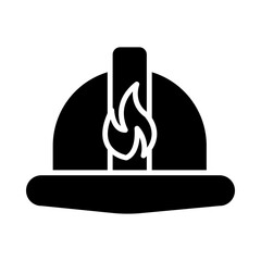 Helmet glyph icon