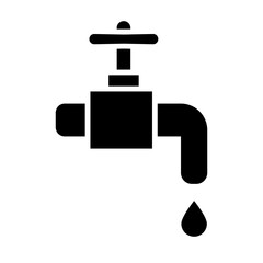 Faucet glyph icon