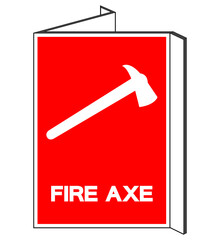 Fire AXE Symbol Sign, Vector Illustration, Isolate On White Background Label. EPS10