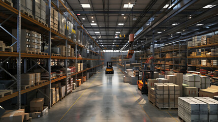 Distribution warehouse interior