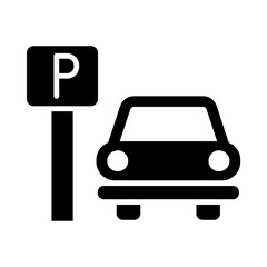 Parking glyph icon