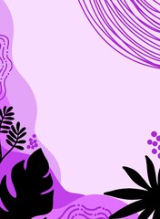 Background with a flower or plant theme, suitable for wallpaper, social media posts, fabric motifs and others