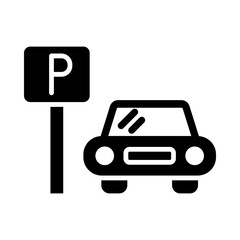 Parking glyph icon