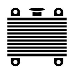 Car radiator glyph icon