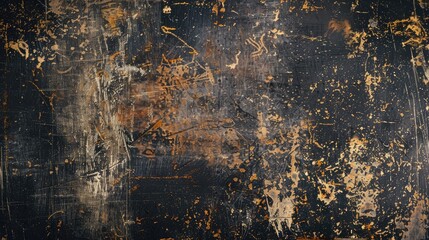 Fototapeta premium Antique distressed texture design on a dark backdrop