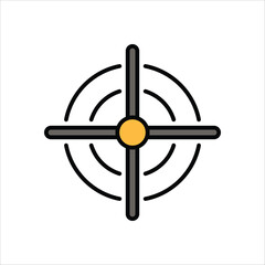 Obraz premium Aim vector icon