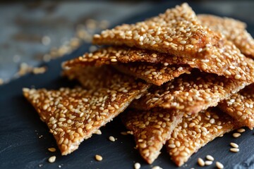 rectangle shape sesame candies