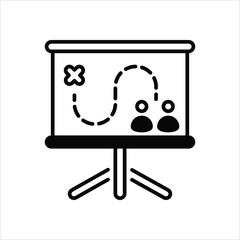 Military Strategy vector icon