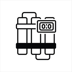 Fototapeta premium Bomb vector icon