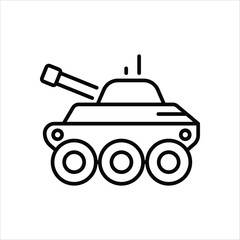 Tank vector icon