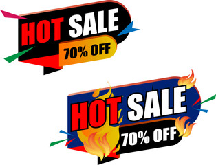 Hot Deal, Hot Sale, Hot Offer, 50% Off, Sale, Deal, Hot, Hot Price, Hot Icons, Hot Logo, Hot deal logo design with burning fire vector