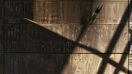 Wall texture with organic drop diagonal shadow and ray