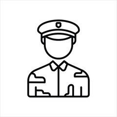 Soldier vector icon