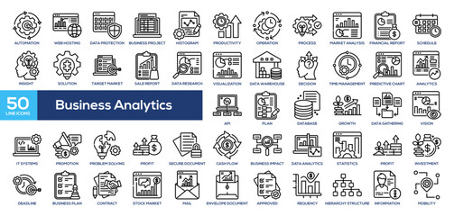 Business Analytics Icon Collection