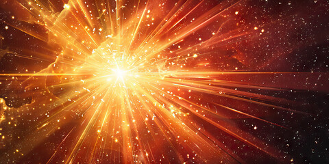 Fototapeta premium Stellar Achiever: Abstract depiction of a starburst radiating energy and impact, symbolizing exceptional achievements.