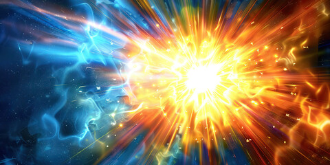 Stellar Achiever: Abstract depiction of a starburst radiating energy and impact, symbolizing exceptional achievements.