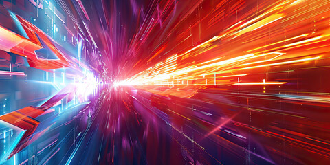 Inspiring Momentum: Abstract motion lines and arrows indicating forward momentum and inspiration.