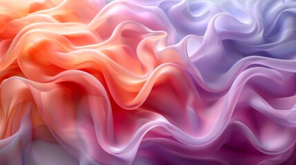 Obraz premium Flowing fabric in pastel colors, abstract, soft texture background. Artistic and design concept