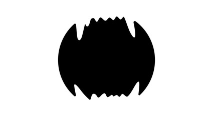 dog bite, sign, black isolated silhouette