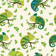 chameleon pattern in flat vector,background,wrapper,fabric,cover,wallpaper,etc
