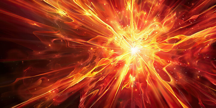 Stellar Contributor: Abstract depiction of a starburst radiating energy and impact, symbolizing outstanding contributions