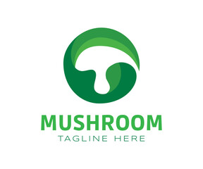 Mushroom logo icon design template elements. Usable for Branding and Business Logos.
