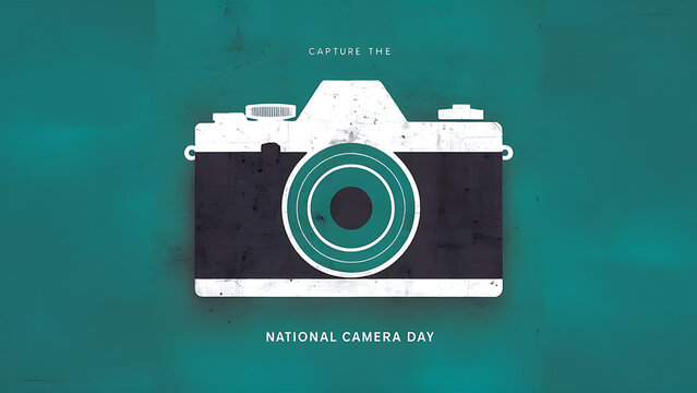 National Camera Day, Poster, Banner, Post | Camera Day, Social Media Poster.  