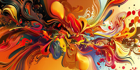 Discount Chaos: Abstract swirls and patterns of discounts in a chaotic yet organized composition.