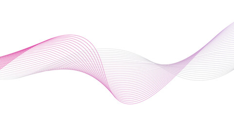 abstract wavy lines background element,bstract gradient background,transparent background in concept of luxury, technology, science, music, modern.Element for design isolated on white. Pink
