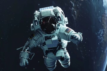 The astronaut's heart swelled with excitement as he floated in space, envisioning the groundbreaking scientific advancements that his exploration of the cosmos might bring