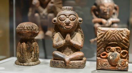 Artifacts tell cultural stories; symbols embody religious beliefs.