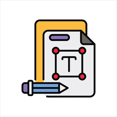 Typography vector icon