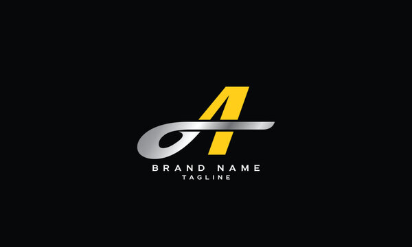 GA1, G1A, AG1, A1G, 1AG, 1GA, GA, AG, G1, 1G, Abstract initial monogram letter alphabet logo design