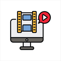 Video Editor vector icon