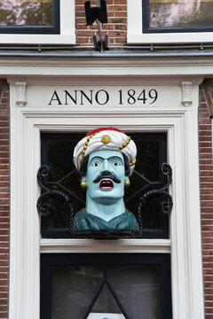 Haarlem, the Netherlands. May 28, 2024. The gaper, the yawnner. The tardional symbol for a pharmacy in Holland.