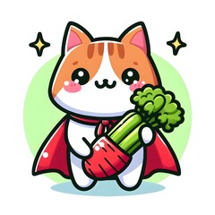 Cucumber-Caped Kitty Champion