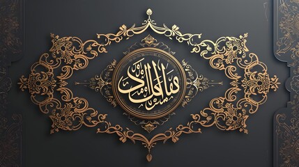 Intricate Arabic Calligraphy and Decorative Patterns for Eid al-Adha Greetings