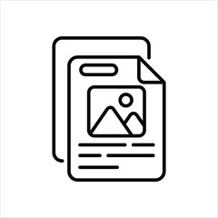 Document vector icon