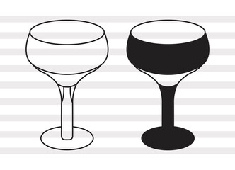 Margarita Glass SVG, Glass Silhouette, Margarita Glass With Lime Svg, Glass Bundle, P0054