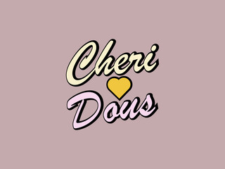 Typography Chiri Dous modern logo design ai