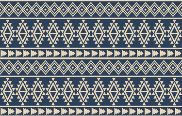 Geometric ethnic oriental ikat seamless pattern  color oriental. Aztec ornament print. Design for background ,curtain, carpet, wallpaper, clothing, wrapping, Batik, vector illustration.