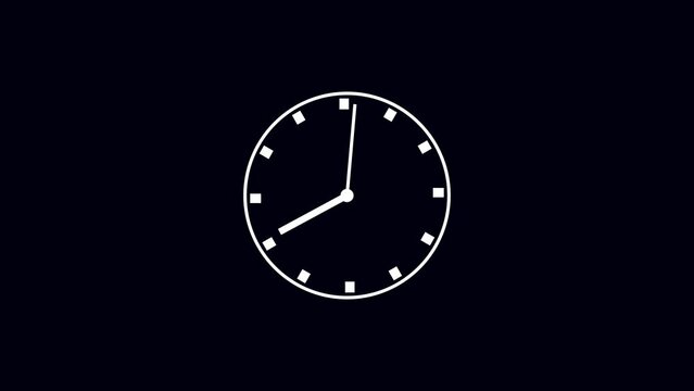 analog clock icon animation.