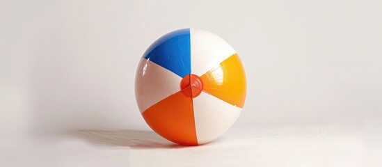 Fototapeta premium Beach ball on a white backdrop