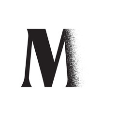 Alphabet Line Art Illustration Flat Design